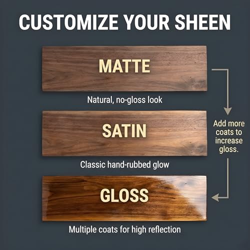 Sutherland Welles Polymerized Tung Oil Wood Finish - Food Safe, Interior Wood Oil for Cutting Board, Furniture, Floors, 32 Oz
