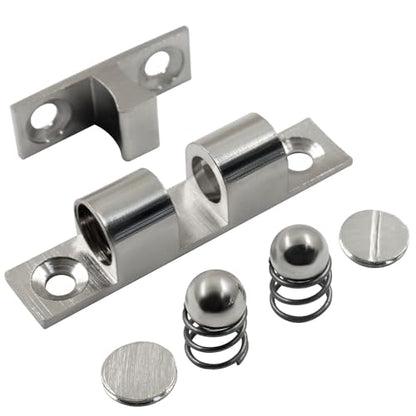 BokWin 2 Inch / 50mm Double Roller Catch Cabinet Latches, 4 Pack - size: 2 Inch / 50mm