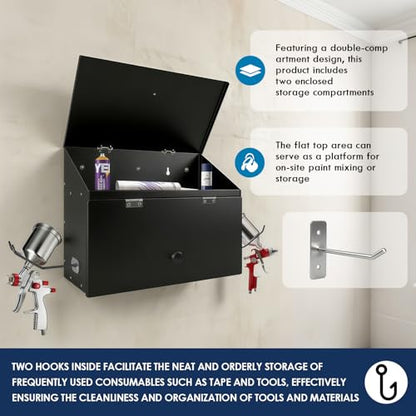 Magnetic Spray Booth Box, Wall-Mounted Spray Booth Storage