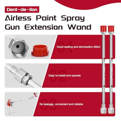 21Pcs Airless Paint Sprayer Gun Tip and Extension Pole Rod Set