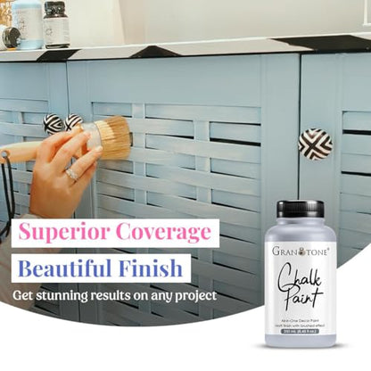 GRANOTONE Chalk Paint French Gray 4.1 fl oz 120 ml - color: FRENCH GREY, size: 4.1 Fl Oz