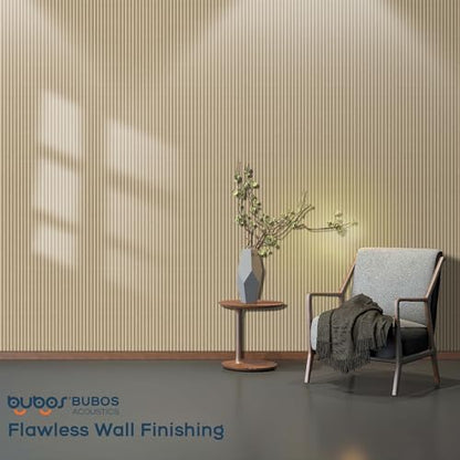 BUBOS 4-Pack Acoustic Panels 47.2"x23.6", Peel & Stick Sound Wall Panels - color: Camel