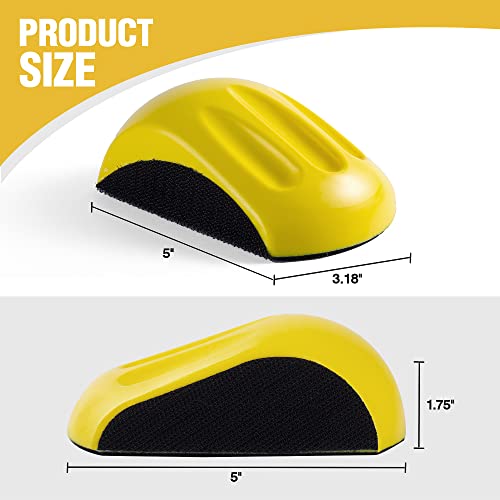 Sanding Block 1 PCS Hand Sander 5 Inch Hook and Loop Sanding Block 1 Pack Automotive Sanding Block for Woodworking,Furniture Making,DIY Handicrafts,or Car Repairs - style: 1PCS Mouse Sanding Block