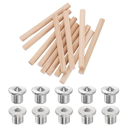 uxcell 150Pcs Wood Dowel Pins, 5/16" x 3 9/16" Wooden Dowel Rods - size: 5/16" x 3 9/16"