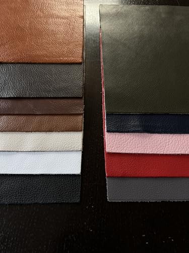 Natural Grain Cow Leathers: 12'' x 12'' Pre-Cut Leather Pieces (Gray, 1 Piece) - color: Gray, size: 1 Piece