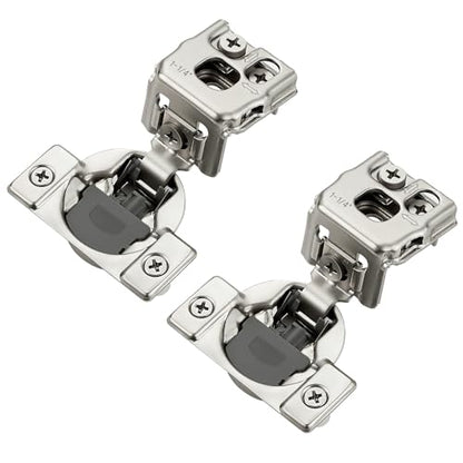 Satin Nickel Soft Close Cabinet Hinges,1-1/4 Inch Overlay,60 Pack (30 Pair) - size: 1-1/4 inch Overlay