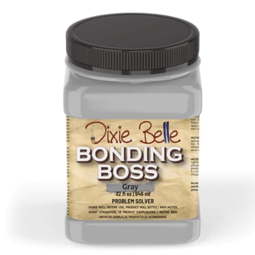 Dixie Belle Paint Company Bonding BOSS Paint Primer - Gray (32oz) - color: Gray, size: 32 Fl Oz (Pack of 1)