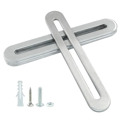 Adjustable Flat Mending Plate 110mm/4.33 Inch 8 Pcs - size: 110mm/4.33 Inch,Silver