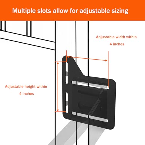 Ertuohg 2Pcs Bed Frame Brackets for Headboard, Headboard Adapter Kit, Bed Frame Adapter/Connector Plate, Adjustable Headboard Attachment for Metal Bed Frame