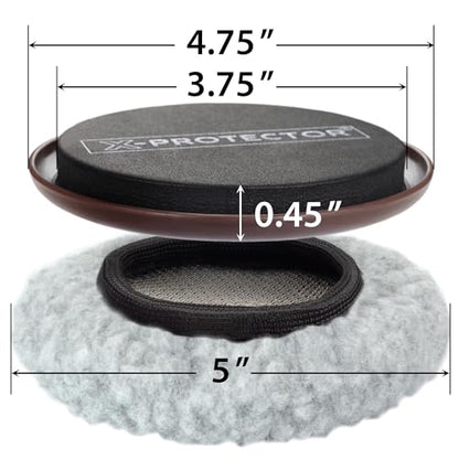 Furniture Sliders X-PROTECTOR - 4+4 Pack 5” Multi-Surface Furniture Sliders - size: 4+4 Pack 5 in (Grey)