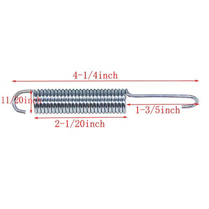 Yoogu 4-1/4" Overall Length Recliner Sofa Chair Spring Replacement | 2 PCS - size: 4-1/4 Inch