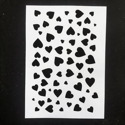 TIAMECH A4 Reusable Love Heart Stencil for Painting - color: Love Heart