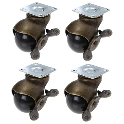YARNOW Furniture Caster Wheels Brake Feature 4 Casters