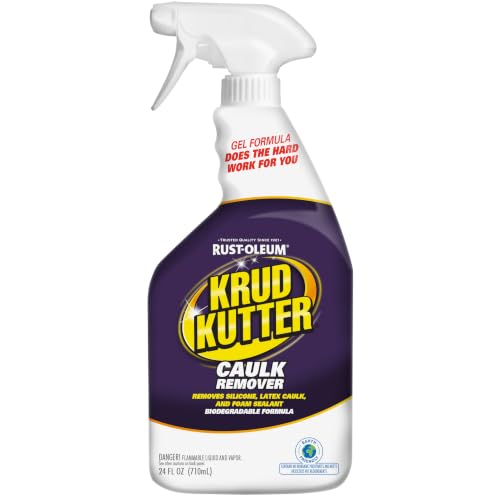 Krud Kutter Caulk Remover Spray, 24 oz, Softens and Removes Caulk, Sealant and Adhesive Residue, Easy to Use Spray for Bathroom, Kitchen, Windows and Tile Surface Prep