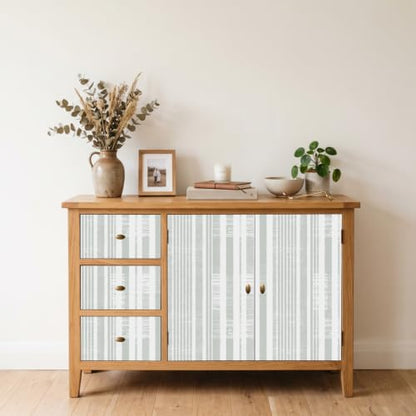 Peel and Stick Wallpaper, Light Grey Distressed Vertical Stripe Pattern, 118in x 17.7in, Waterproof Vinyl, Removable Reusable, Eco-Friendly, for Bedroom Living Room Rental Apartment - color: Dark4, size: 17.7" x 118.1"