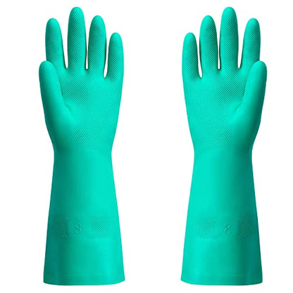 ThxToms Chemical Resistant Nitrile Gloves, Latex Rubber Free, 1 Pair, M - size: Medium (Pack of 1)