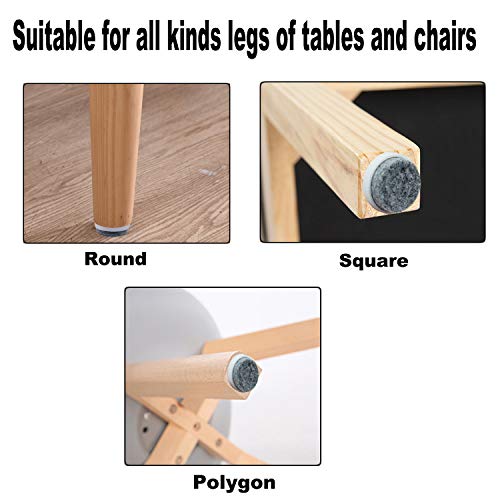 40pcs Round Heavy Duty Nail-on Felt Pad for Furniture Chair Table Leg Feet Floor Protectors Slide Smoothly (White, Pad Diameter 18mm) - color: White 18mm (40 Pcs)