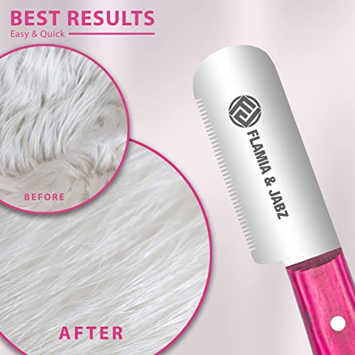 FJ Professional Stripping Knife, Right handed, 3 inch blade (Stainless Steel) (Fine, Pink) - color: Pink, size: Fine