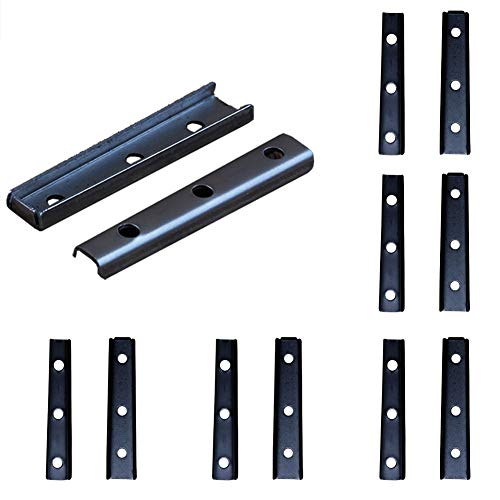 6 Pair Concealed Headboard Panel Wall Fixing Brackets, Interlocking Wall Hangers Furniture Connector, Universal Metal Sectional Sofa Interlocking Furniture Connector for Sofa, Bed, Furniture