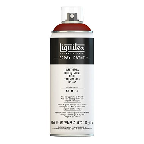Liquitex Professional Spray Paint, 12-oz (400ml), Burnt Sienna - color: Burnt Sienna, size: 12 Ounce (Pack of 1)