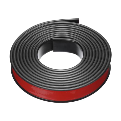 uxcell U-Shape Edge Banding, 9.8ft x 25mm TPE Self-Adhesive Veneer Edging, Plywood Edge Trim Flexible Furniture Edge Protector for Countertop Cabinet Shelf Repair Restoration (Black) - color: Black, size: 25mm