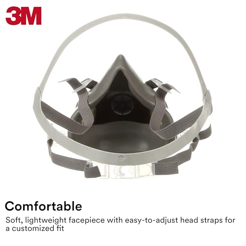 3M Half Facepiece Reusable Respirator 6300, NIOSH, Large - style: Large