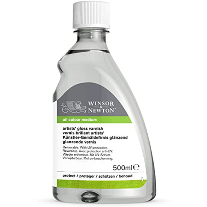 Winsor & Newton Professional Artists' Gloss Varnish, 500ml Bottle - color: Gloss Varnish, style: 16.9-oz Bottle