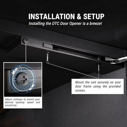 DTC Self Retracting Push to Open Cabinet Door Adapter, Works with Soft Close Hinges, Handleless Cabinet Latch System for Kitchen, Bathroom, Furniture with White Cover Cap- ROKPTOSCW - color: White
