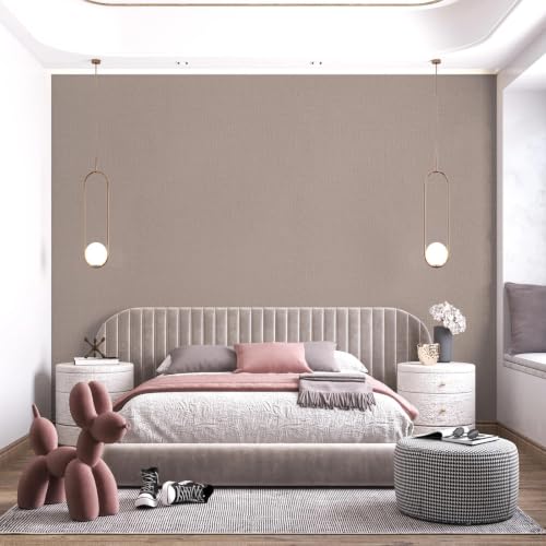 wishFIRE Grasscloth Peel and Stick Wallpaper 15.7"X200" Cinnamon Contact Paper Texture Thick Vinyl Wall Paper Waterproof for Bedroom Living Room Cabinets Counter Top Liners - color: Cinnamon, size: 15.7" x 200"
