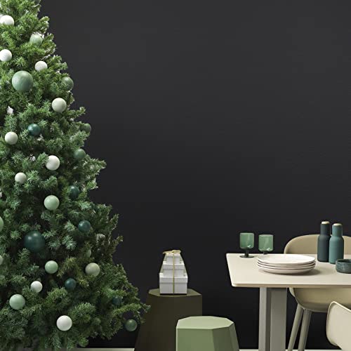 23.6 in x 236.2 in Black Wallpaper Black Peel and Stick Wallpaper - color: Black, size: 23.6" x 236.2"