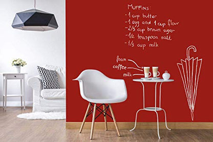 Chalkboard Blackboard Paint - Matte Finish [Red] - (8.5oz Cover 32 sf) - color: Red, style: 8.5oz Metal Can