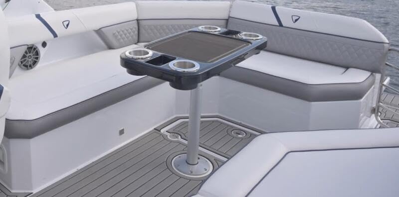 Marine Vinyl Fabric Waterproof Soft Leather Material 55"×108" Gray - color: Grey, size: 55"W x 108"L