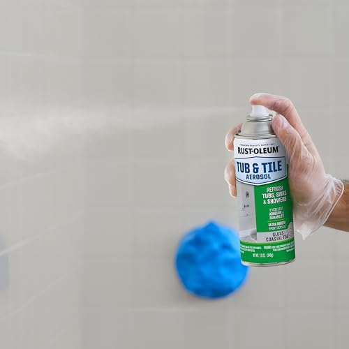 Rust-Oleum Tub & Tile Coastal Fog Spray Paint - color: Coastal Fog, size: 12 Ounce (Pack of 6)