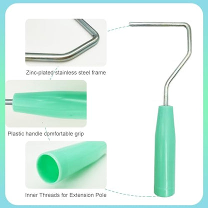 10 Pack Paint Roller Frame Fits for 3-4 Inch Rollers