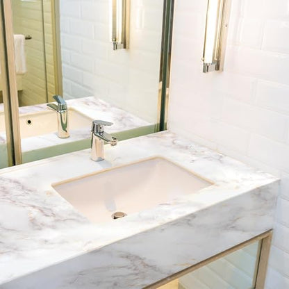 rabbitgoo Matte Marble Contact Paper for Countertops, 23.6" x 78.7" - color: Matt, size: 23.6" x 78.7"