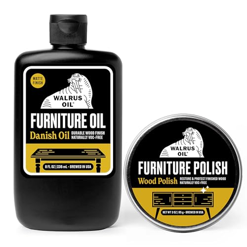 Walrus Oil - Furniture Oil and Polish Bundle. Finish, Restore, and Protect Wood Surfaces.