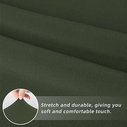 Easy-Going Dining Chair Covers Stretch Dining Room Chair Covers Set of 4, Parsons Chair Slipcovers for Dining Room, Ceremony, Banquet, Greyish Green - color: Greyish Green