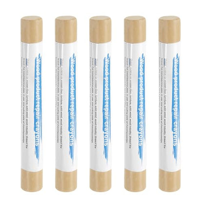 HARFINGTON 5pcs Wood Filler Sticks Wooden Wax Touch Up Furniture Repair Crayons for Scratch Hole Wood, Maple - color: Maple