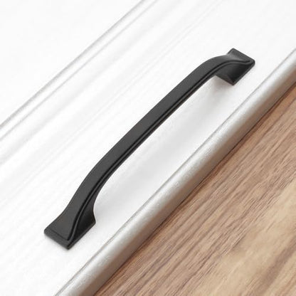 KOOFIZO 10 Pack 5 in Matte Black Cabinet Pulls, Black Drawer Handles 1958 - color: Black, size: 5" CC