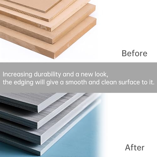 Melamine Edge Banding 3/4in x 50ft Adhesive Gray Veneer Edging