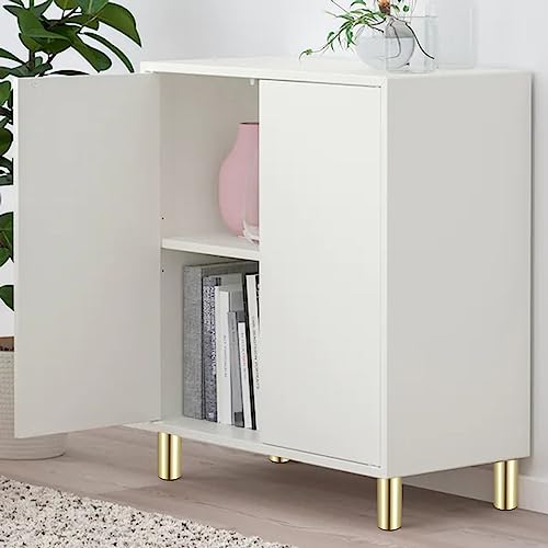Sumnacon 4PCS Aluminium Alloy Furniture Legs, Round Adjustable Feet, 2 Inch - color: Gold, size: 2 Inch Height