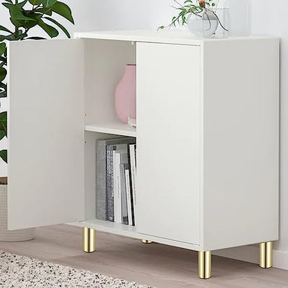 Sumnacon 4PCS Aluminium Alloy Furniture Legs, Round Adjustable Feet, 3 Inch - color: Gold, size: 3 Inch Height