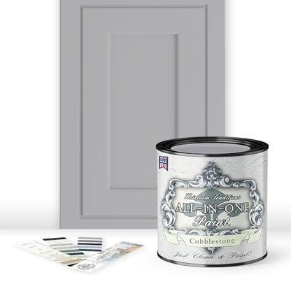 ALL-IN-ONE Paint 2 Quart Cabinet Paint Bundle - Cobblestone - color: Cobblestone
