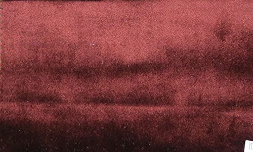 Velveteen Burgundy, Soft Velvet Fabric Cut by The Yard, 72 Inch. in Width, Ideal Material for Upholstery Coaches and Chairs, Drapery, Pillows, Slipcovers, Tablecloths, Sewing, DIY, Arts & Crafts Etc - color: Burgundy, size: Cut by the Yard