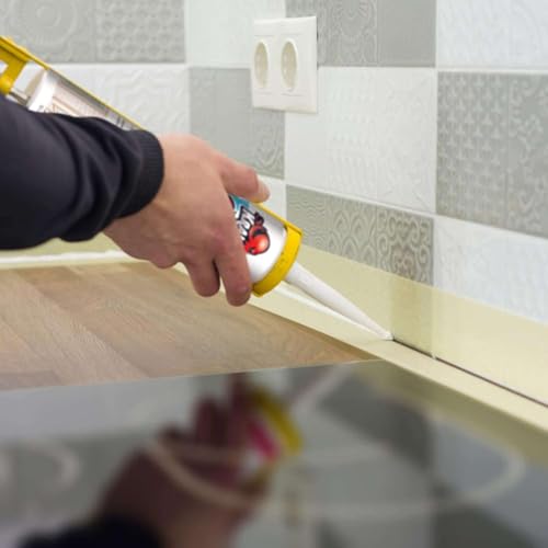 Kraken Bond RTV Silicone Sealant Brown (1 x 10.1 fl.oz.)%100 Waterproof Silicone Caulk Kitchen and Bathroom, All Purpose, Window Caulking Sealant Outdoor, RV, 1 Pack - color: Brown, size: 1 Pack