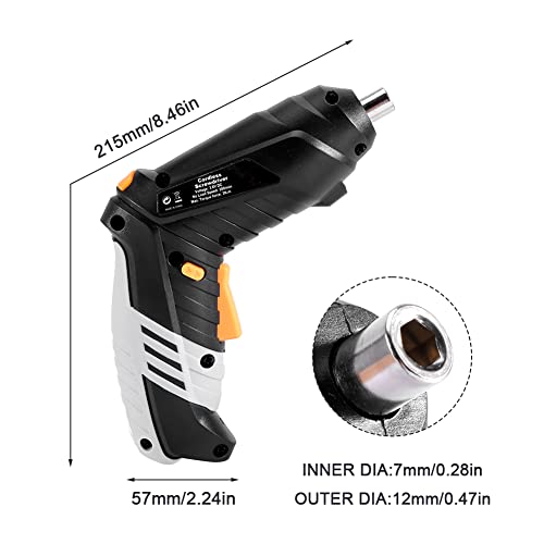 3.6V Cordless Electric Screwdriver Set, Mini Screwdriver Drill Set