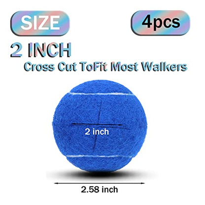 Precut Tennis Balls for Walker and Furniture Legs,4 Pack - color: Dark Blue, size: 4 Pack