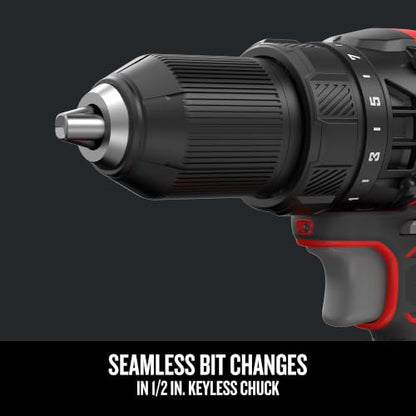 CRAFTSMAN V20 Cordless Drill/Driver Kit, 1/2 inch, Battery and Charger Included (CMCD700C1) - style: 20V MAX Drill Kit