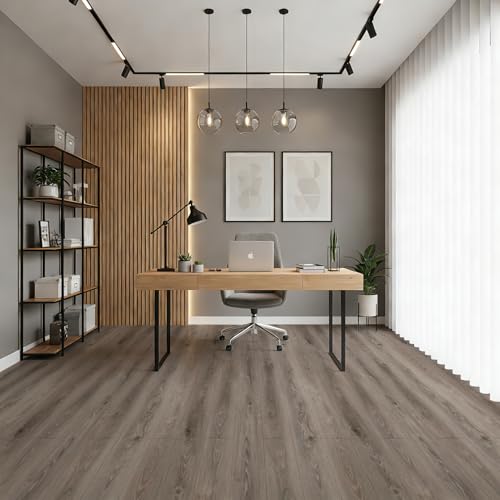 Art3d 10-Pack Peel and Stick Vinyl Floor Tiles (15 Sq.Ft), Teak - color: Teak