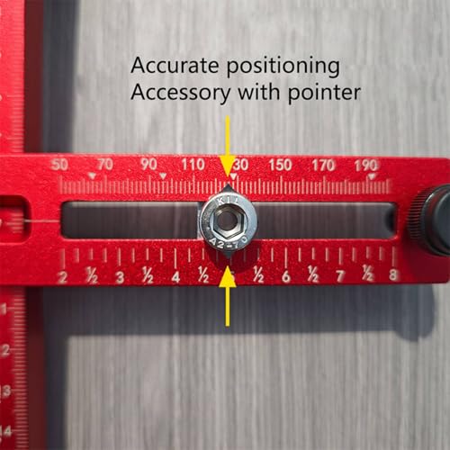 Buachois Cabinet Hardware Jig,Adjustable Cabinet Template Tool for Knobs,Handles and Pulls,Punch Locator Drill Guide,Precise Woodworking Drill Guide for Drawer Cabinet Installation
